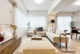 グレー×ブラウン